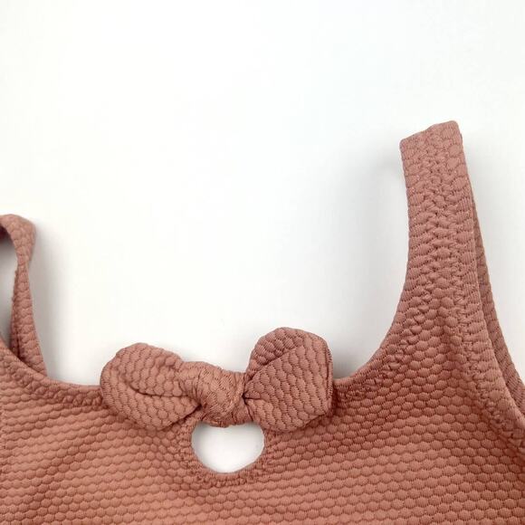 NWT H&M Neutral Textured Swimsuit - Picture 5 of 7